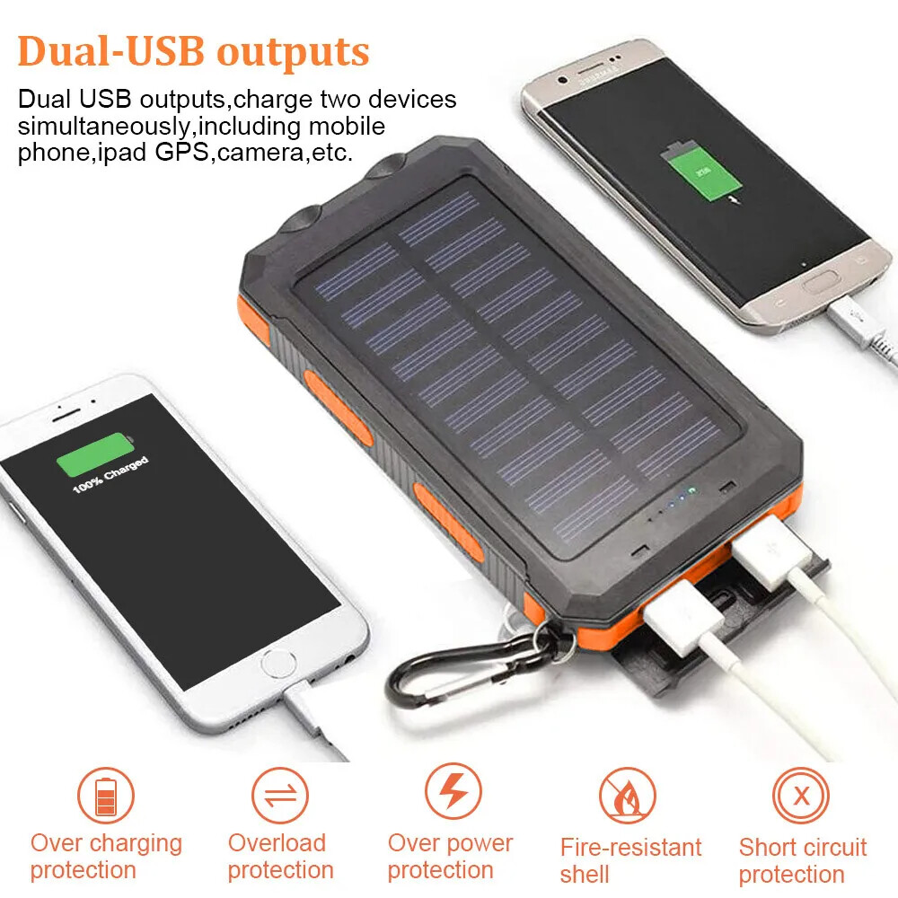 Xiaomi Outdoor Power Supply - แบตเตอรี่สำรองพลังงานแสงอาทิตย์ 200000mAh กันน้ำ พาวเวอร์แบงค์ความจุสูง ชาร์จเร็ว สำหรับ