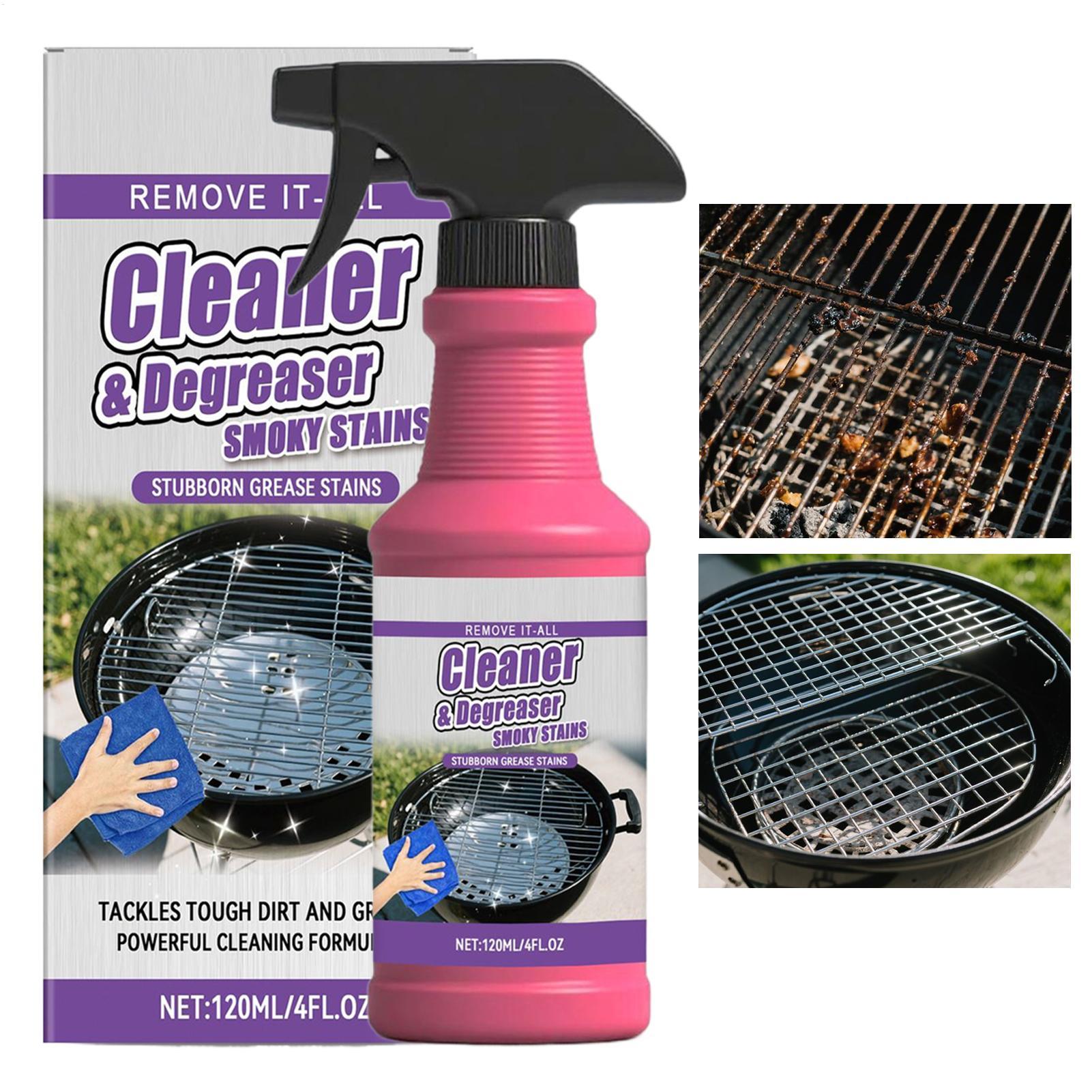 Outdoor Power Grill - น้ำยาทำความสะอาดเตาบาร์บีคิวและกระทะ น้ำยาทำความสะอาดทรงพลัง น้ำยาทำความสะอาดเตาบาร์บีคิวสำหรับขจัดคราบไขมันที่ฝังแน่นและคราบสกปรกที่ติดแน่น