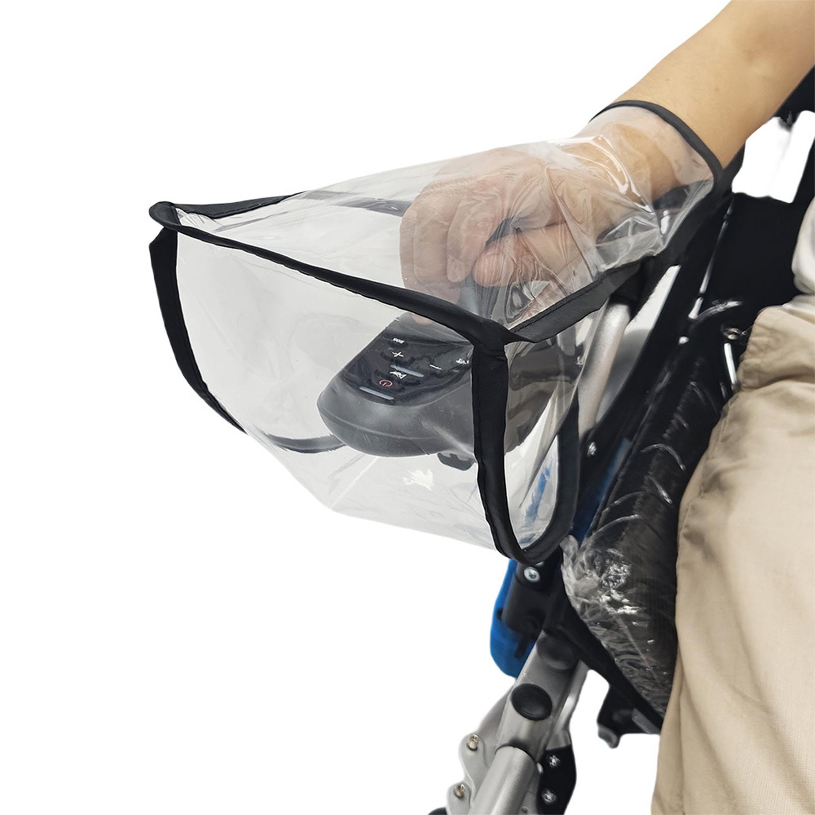 Outdoor Power Wheelchair - แผ่นป้องกันกันน้ำสำหรับจอยสติ๊กไฟฟ้าแบบสากล ทำจากพีวีซี สำหรับรถเข็นไฟฟ้าใช้งานกลางแจ้ง