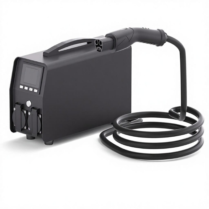 Outdoor Power Inverter - อินเวอร์เตอร์พกพาสำหรับปล่อยประจุไฟฟ้ากระแสตรงเป็นกระแสสลับ สำหรับยานยนต์พลังงานใหม่ อะแดปเตอร์จ่ายไฟฉุกเฉินกลางแจ้ง V2L สำหรับการตั้งแคมป์