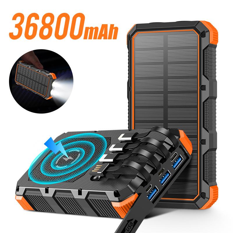Xiaomi Outdoor Power Supply - Solar Power Bank 36800MAh พร้อม Qi