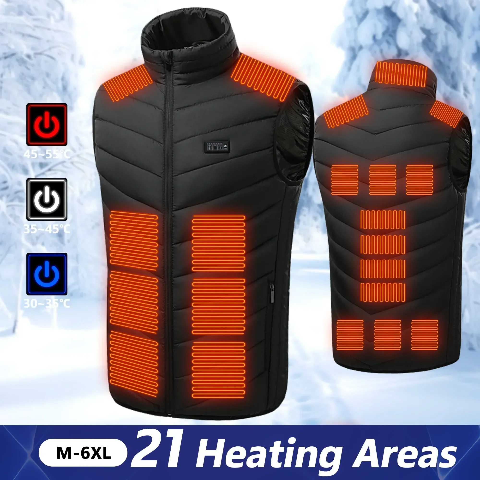 Outdoor Power Pedestal - 21 เสื้อกั๊กอุ่นไฟฟ้า Heated แจ็คเก็ตผู้ชายผู้หญิงกีฬาอุ่น Coat Coat