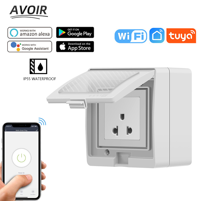 Avoir IP55 Tuya สมาร์ทซ็อกเก็ต - Outdoor Power Outlet With Remote Control บทวิจารณ์และราคา