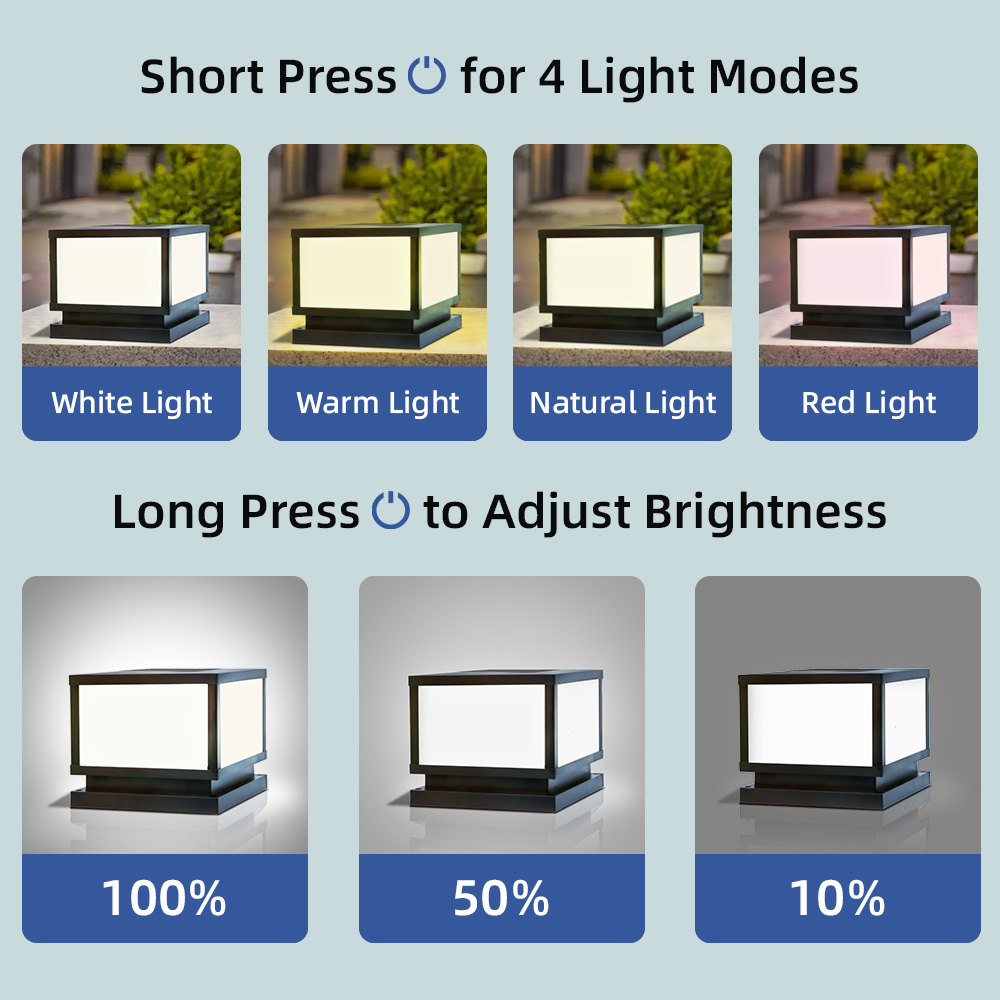 ไฟ LED พลังงานแสงอาทิตย์กลางแจ - Outdoor Power Post บทวิจารณ์และราคา