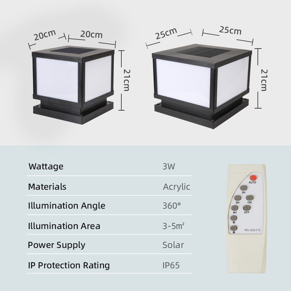 ไฟ LED พลังงานแสงอาทิตย์กลางแจ - Outdoor Power Post บทวิจารณ์และราคา