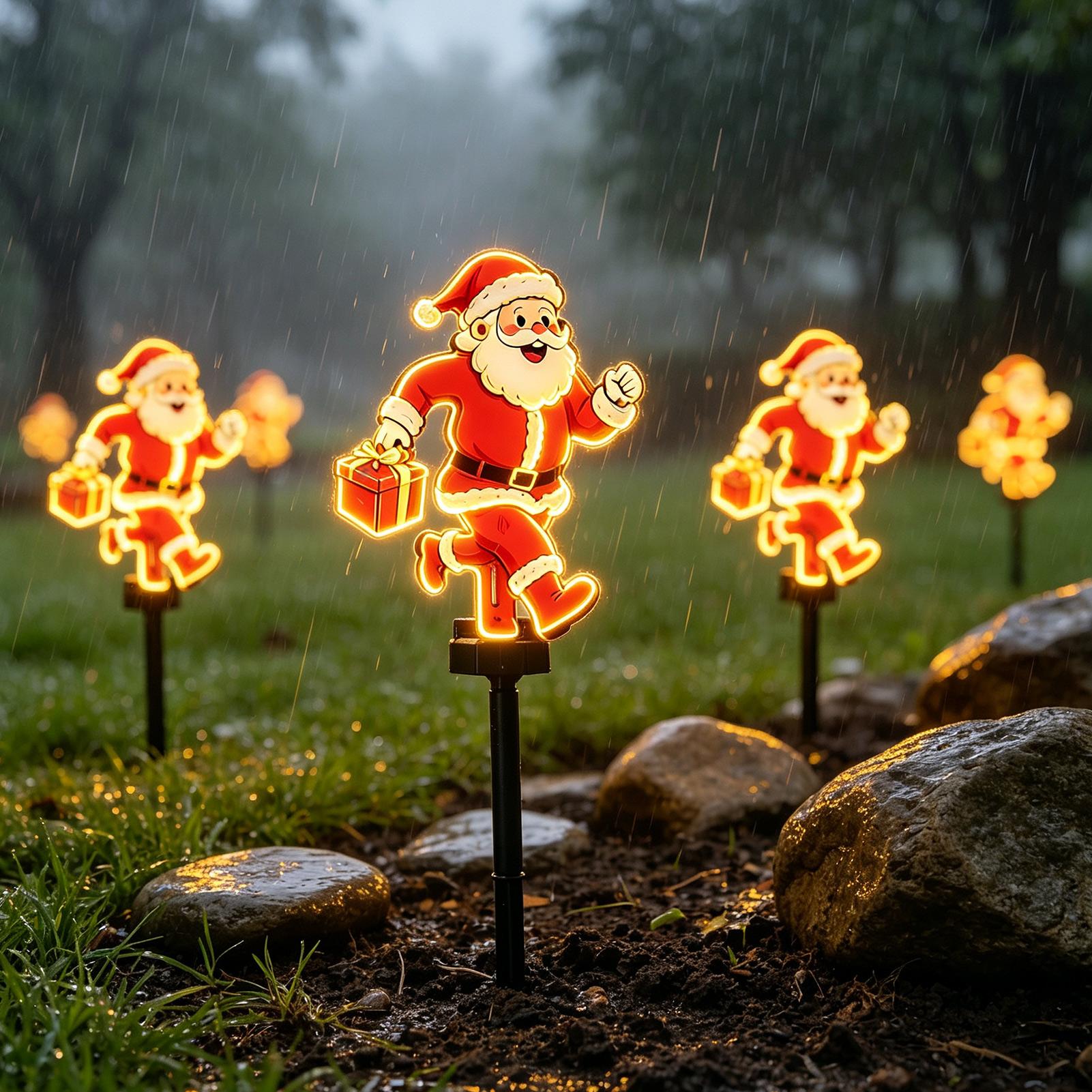 ไฟประดับทางเดินรูปซานตาคลอส 1  - Outdoor Power For Xmas Lights บทวิจารณ์และราคา