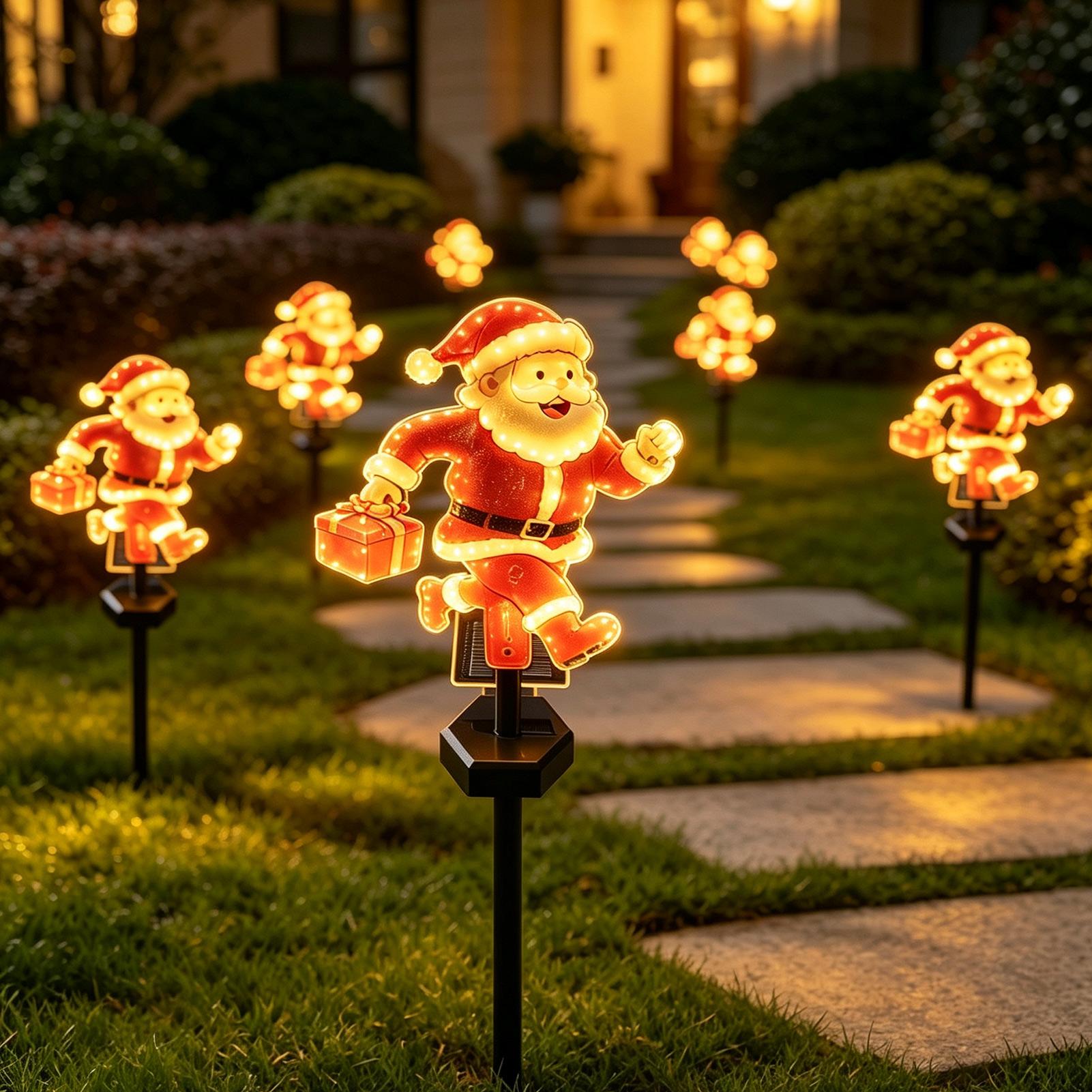 ไฟประดับทางเดินรูปซานตาคลอส 1  - Outdoor Power For Xmas Lights บทวิจารณ์และราคา