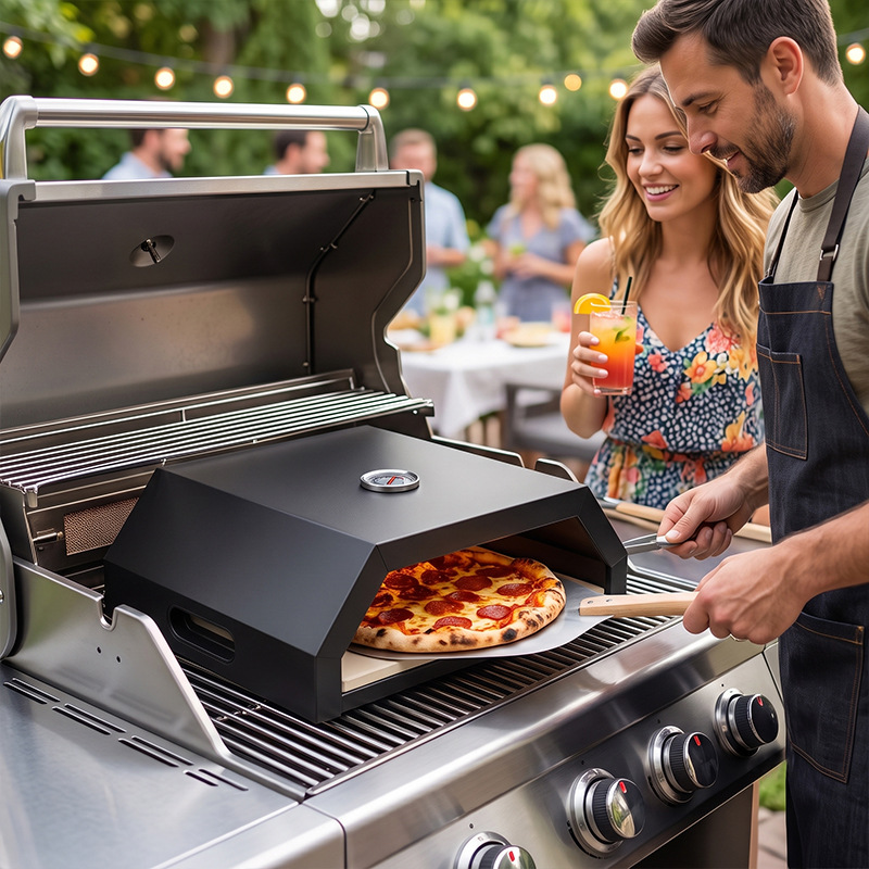 เตาอบพิซซ่าแบบพกพาขนาด 12 นิ้ว - Outdoor Power Grill บทวิจารณ์และราคา