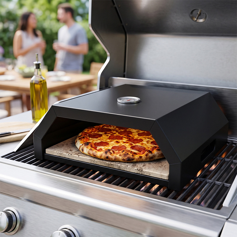 เตาอบพิซซ่าแบบพกพาขนาด 12 นิ้ว - Outdoor Power Grill บทวิจารณ์และราคา