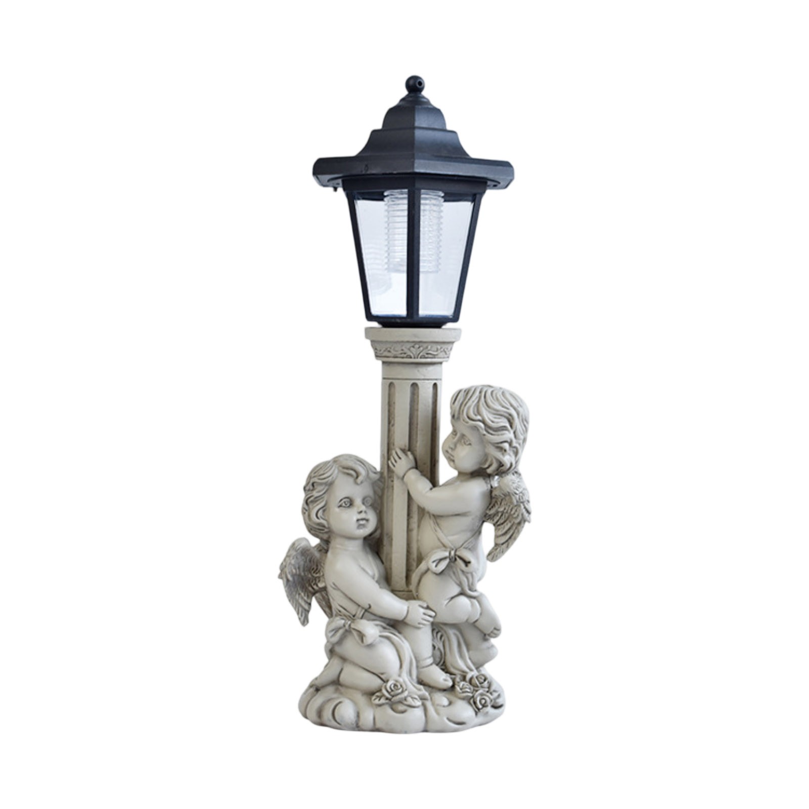 สวนนางฟ้ารูปปั้นโคมไฟเสาพลังงา - Outdoor Power Post บทวิจารณ์และราคา
