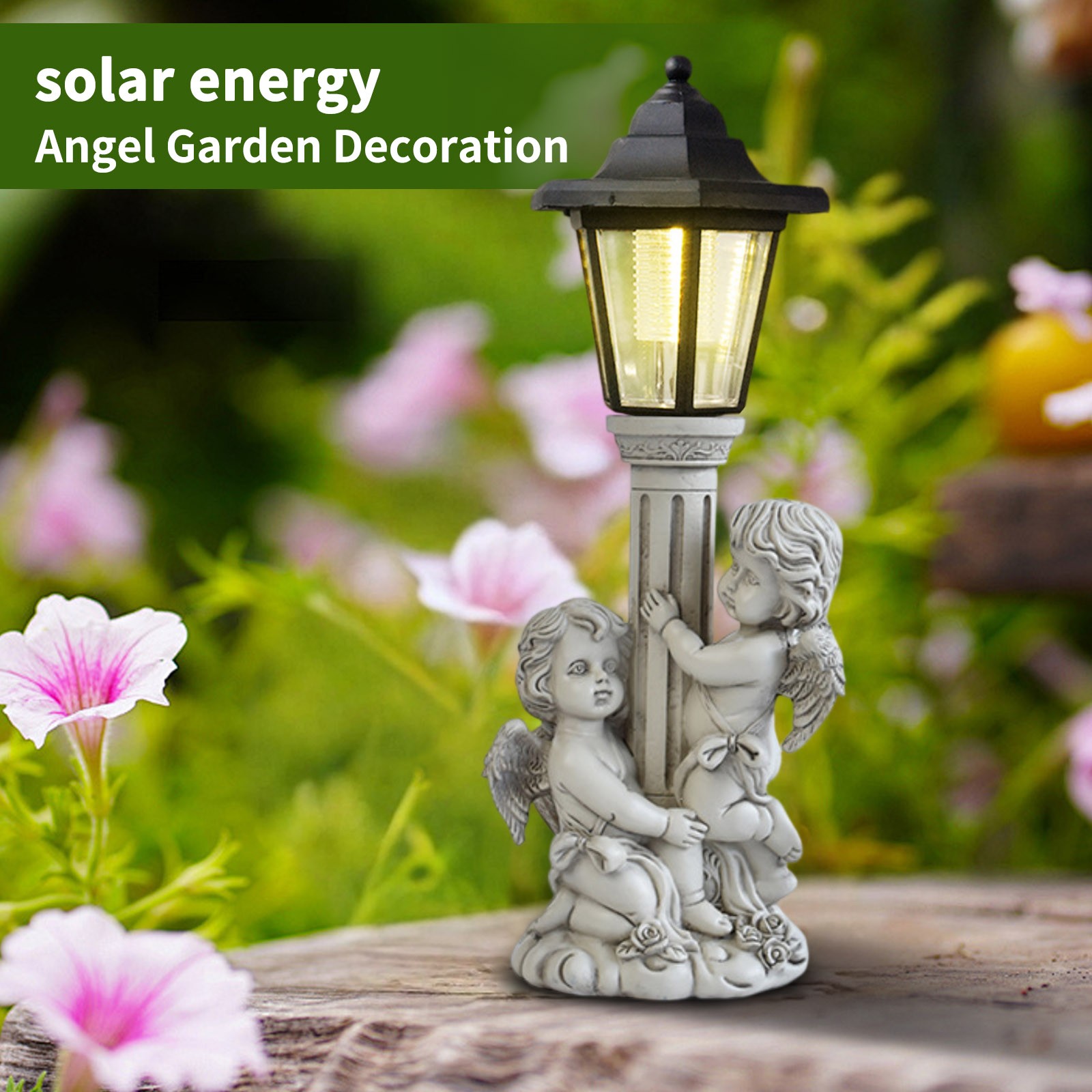สวนนางฟ้ารูปปั้นโคมไฟเสาพลังงา - Outdoor Power Post บทวิจารณ์และราคา