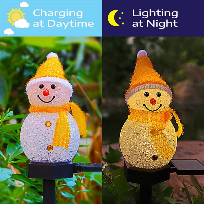 LED Snowman ไฟสวนพลังงานแสงอาท - Outdoor Power For Xmas Lights บทวิจารณ์และราคา