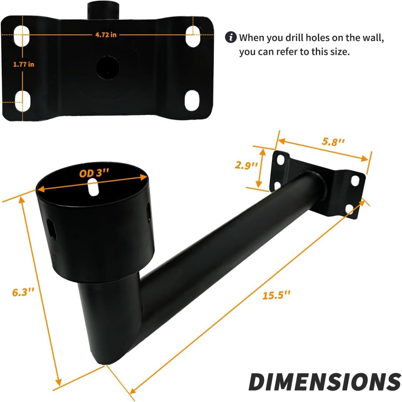 ขายึดติดผนัง 90 องศา สำหรับเสา - Outdoor Power Post บทวิจารณ์และราคา