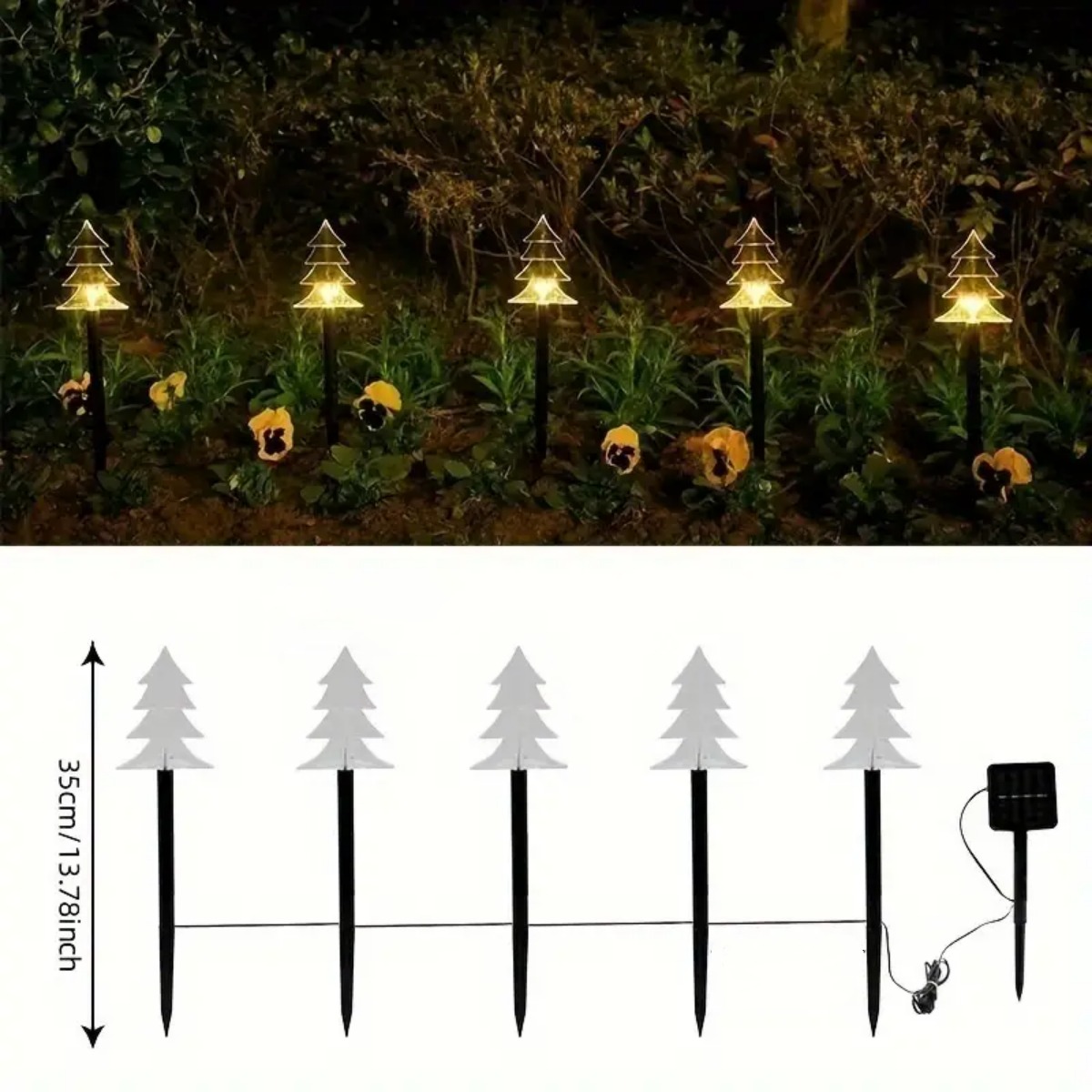5 ชิ้นคริสต์มาสไฟทางเดินกันน้ํ - Outdoor Power For Xmas Lights บทวิจารณ์และราคา