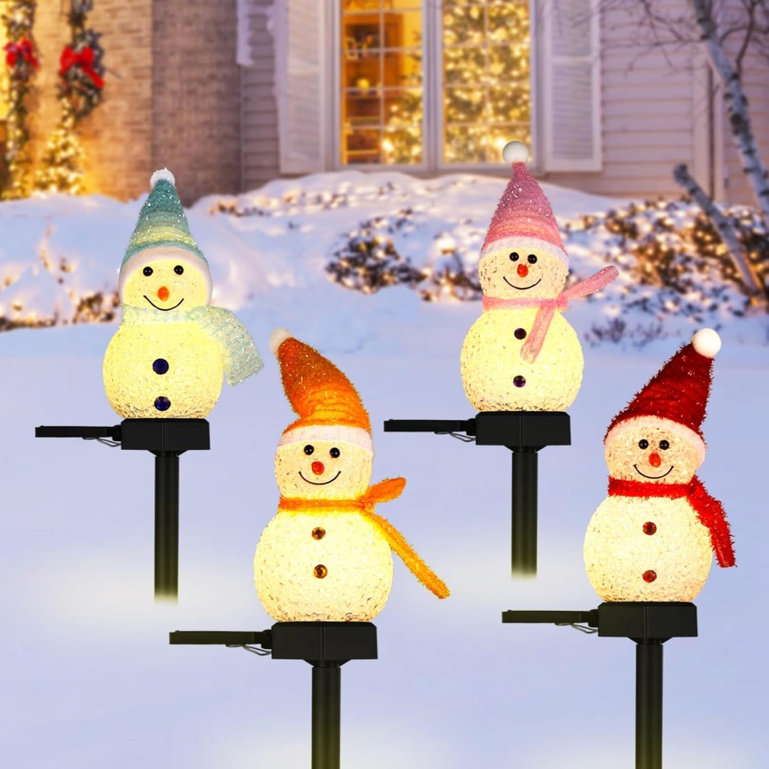 ไฟสวนรูปตุ๊กตาหิมะ LED พลังงาน - Outdoor Power For Xmas Lights บทวิจารณ์และราคา
