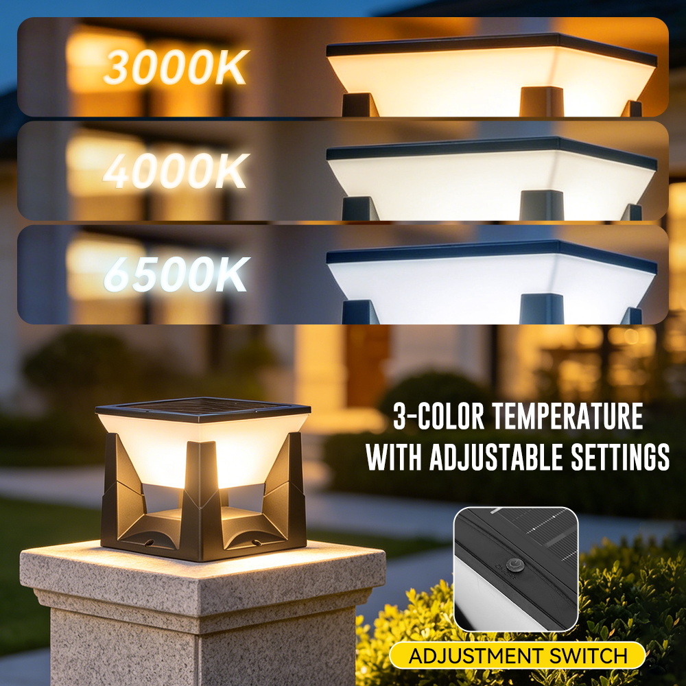 ไฟเสาโซลาร์ 3 สี IP65 กันน้ำ ไ - Outdoor Power Post บทวิจารณ์และราคา