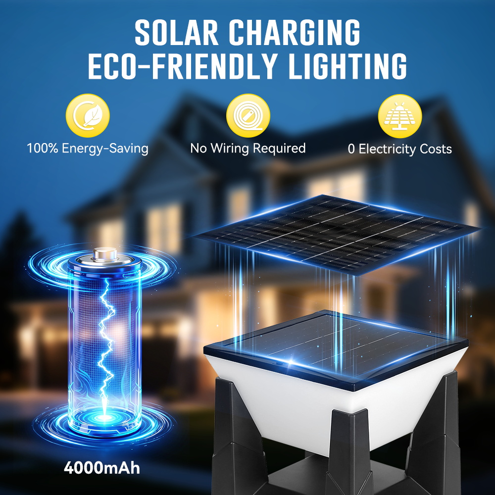 ไฟเสาโซลาร์ 3 สี IP65 กันน้ำ ไ - Outdoor Power Post บทวิจารณ์และราคา