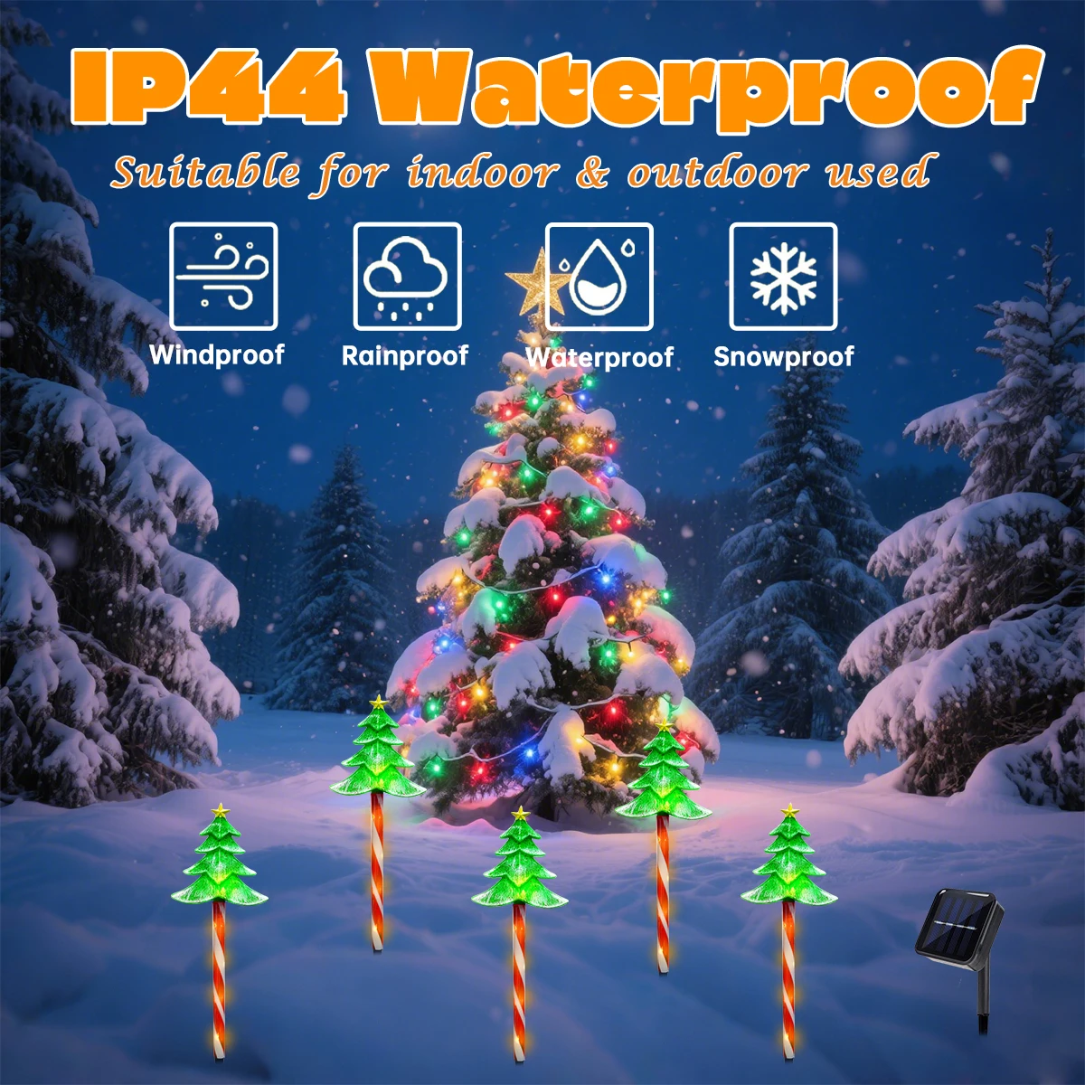 ไฟประดับต้นคริสต์มาสแบบปัก 5 ช - Outdoor Power For Xmas Lights บทวิจารณ์และราคา