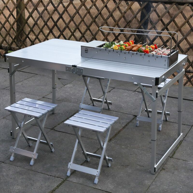 เตาบาร์บีคิวแบบพกพา หมุนอัตโนม - Outdoor Power Grill บทวิจารณ์และราคา