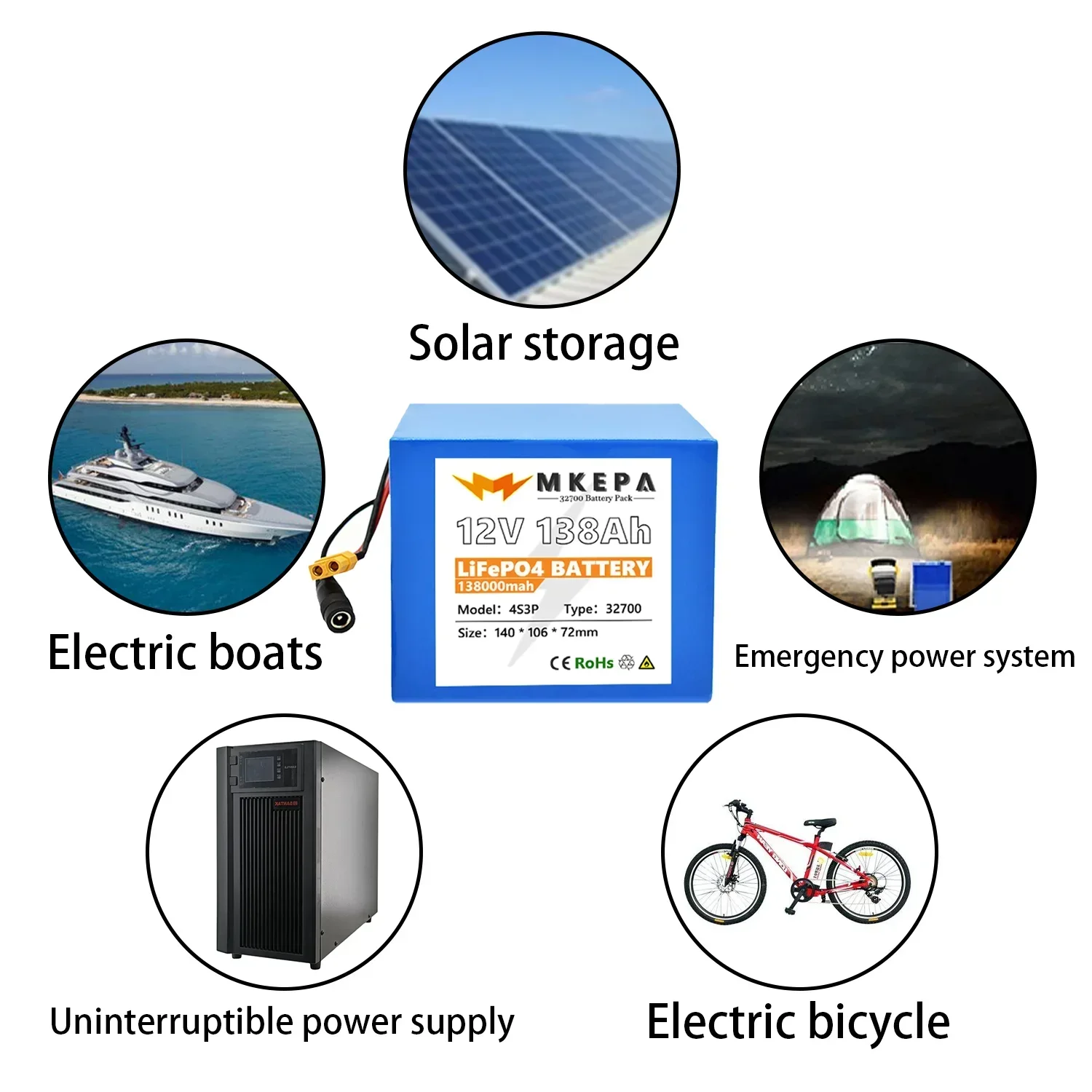 แบตเตอรี่แพ็ค 12V 4S3P 32700 ป - Outdoor Uninterruptible Power Supply บทวิจารณ์และราคา