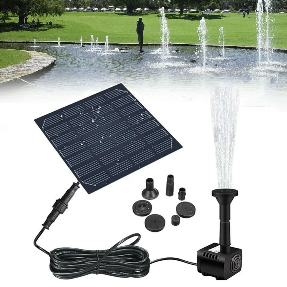 ปั๊มน้ำพุพลังงานแสงอาทิตย์ขนาด - Outdoor Power Kit บทวิจารณ์และราคา