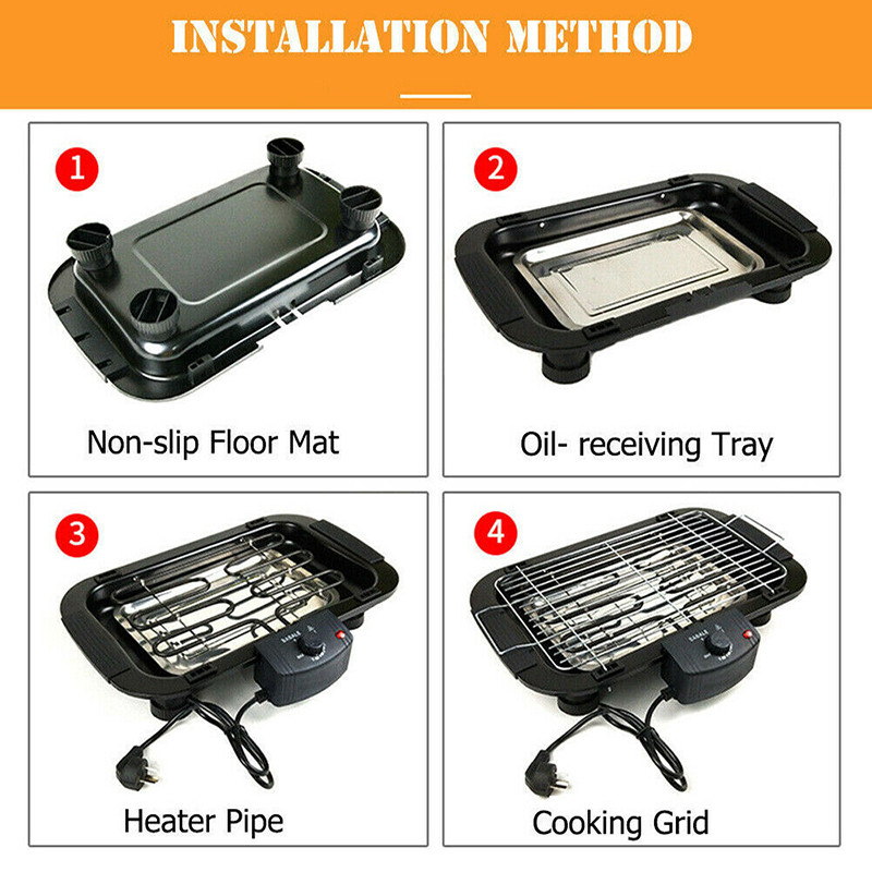 ครัวเรือน Smokeless Grill 2000 - Outdoor Power Grill บทวิจารณ์และราคา