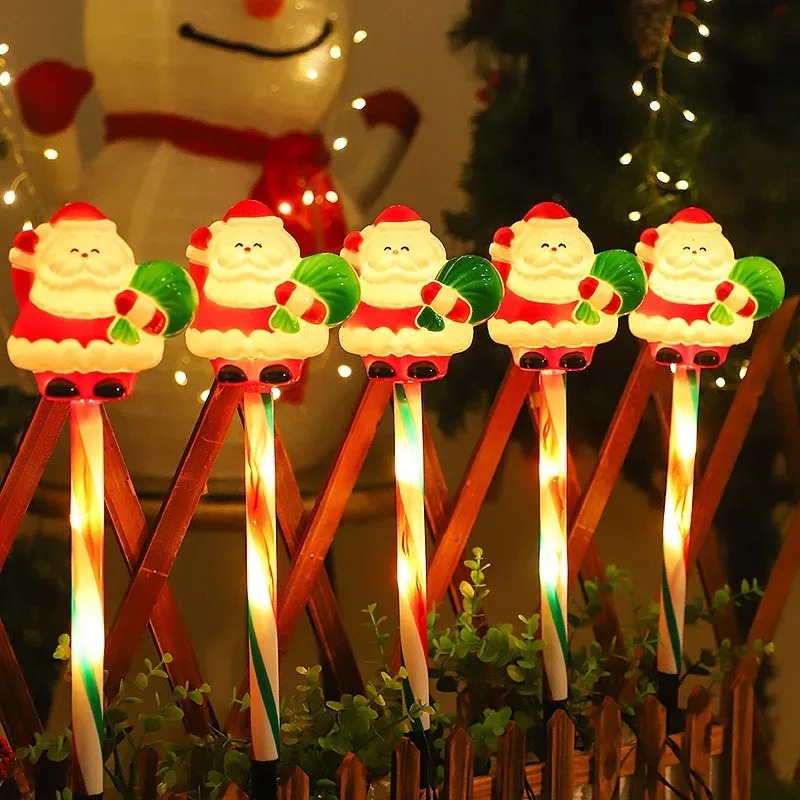 โคมไฟ LED ซานตาและสโนว์แมนพลัง - Outdoor Power For Xmas Lights บทวิจารณ์และราคา