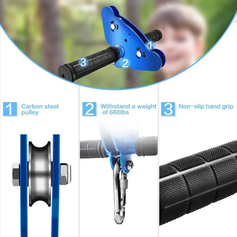 ชุดซิปไลน์กลางแจ้งขายดี 30 เมต - Outdoor Power Tool Kit บทวิจารณ์และราคา