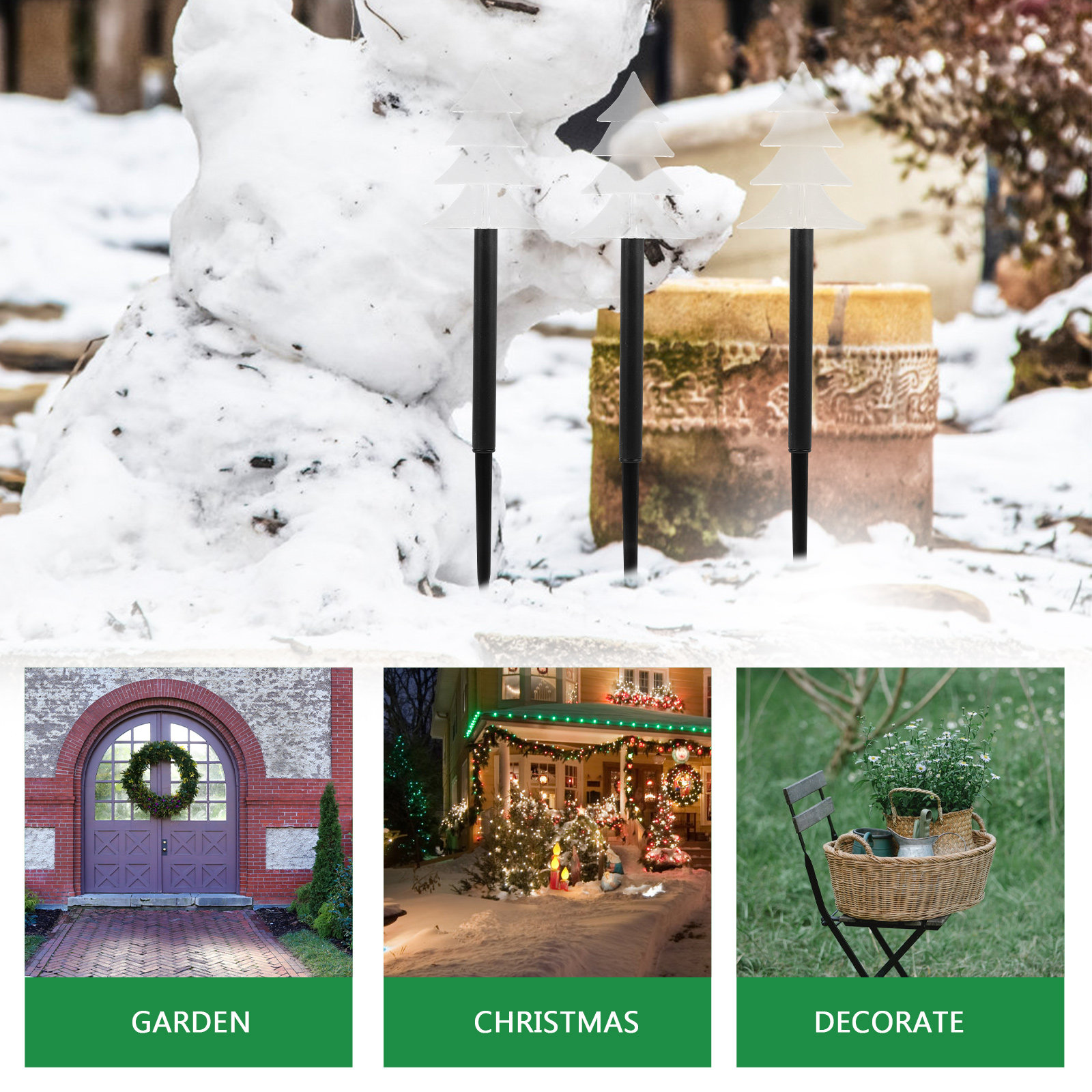 5 ชิ้น อุปกรณ์ไฟประดับสร้างสรร - Outdoor Power For Xmas Lights บทวิจารณ์และราคา