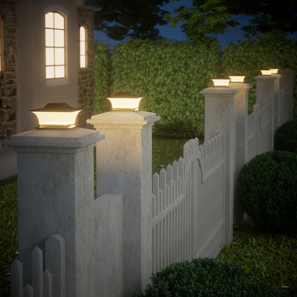ไฟ LED ติดเสาโซลาร์เซลล์ ไฟรั้ - Outdoor Power Post บทวิจารณ์และราคา
