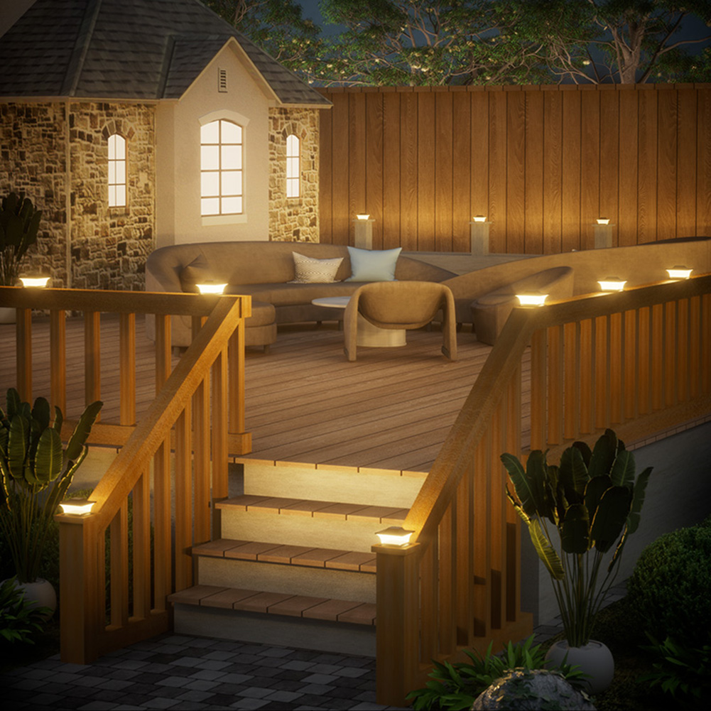 ไฟ LED ติดเสาโซลาร์เซลล์ ไฟรั้ - Outdoor Power Post บทวิจารณ์และราคา