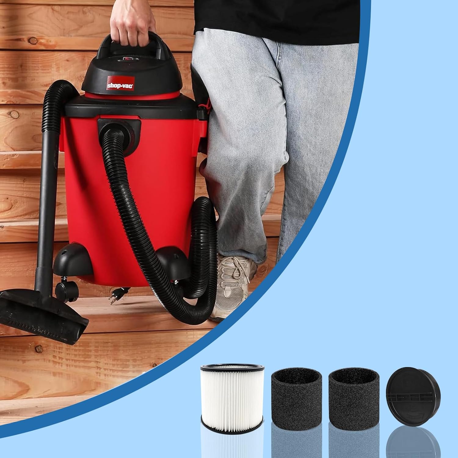 90304 การเปลี่ยนไส้กรองช็อป-แว - Wet Dry Vacuum Shop บทวิจารณ์และราคา